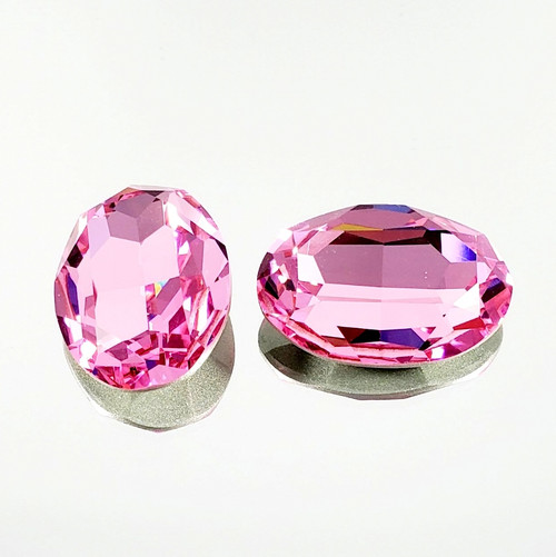 Crystal Fancy Stone Oval 30x20mm Rose