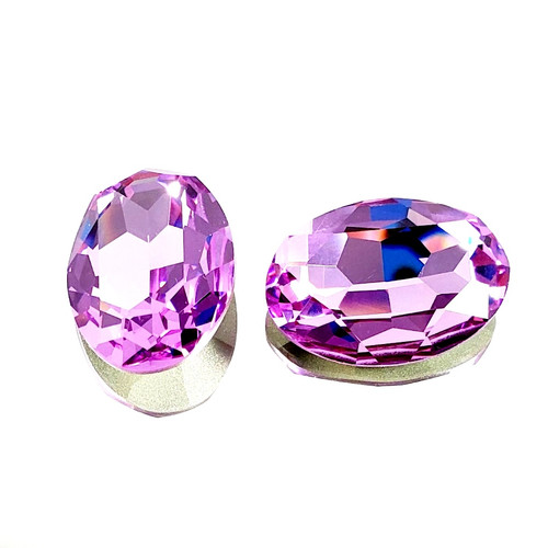 Crystal Fancy Stone Oval 30x20mm Violet