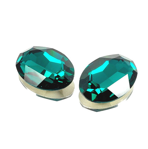Crystal Fancy Stone Oval 30x20mm Blue Zircon