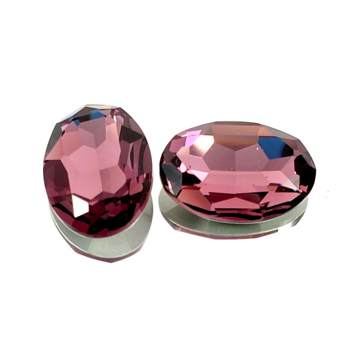 Crystal Fancy Stone Oval 30x20mm Lt Amethyst Crystal Fancy Stone Oval 30x20mm Lt Amethyst