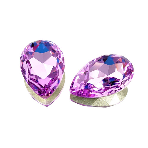 Crystal fancy stone pear-shape 30x20mm Violet