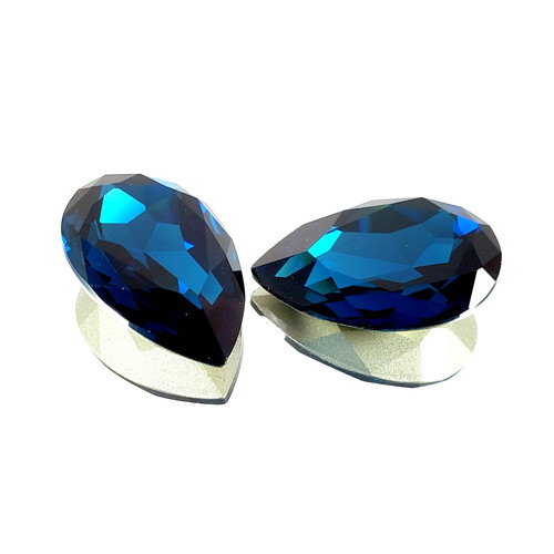 Crystal fancy stone pear-shape 30x20mm Lt Montana Crystal fancy stone pear-shape 30x20mm Lt Montana