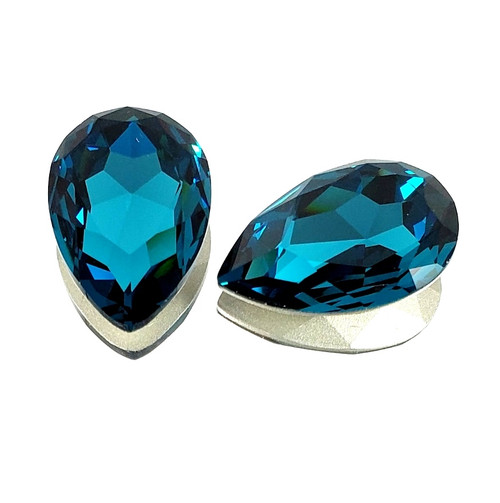 Crystal fancy stone pear-shape 30x20mm Indicolite Crystal fancy stone pear-shape 30x20mm Indicolite