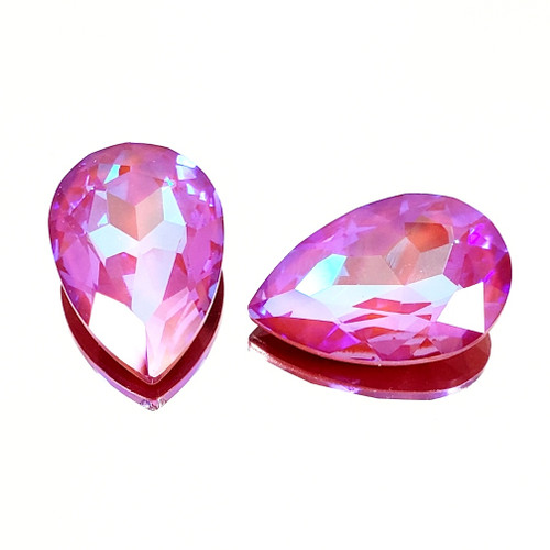 Crystal fancy stone pear-shape 30x20mm Ultra AB Hyacinth Crystal fancy stone pear-shape 30x20mm Ultra AB Hyacinth