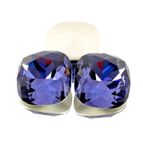 Crystal fancy stone cushion 18mm Tanzanite