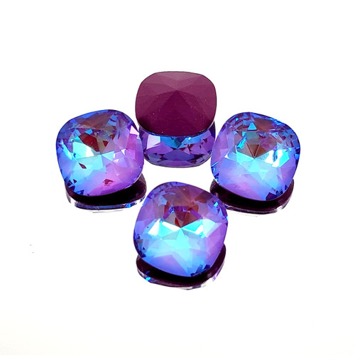 Crystal fancy stone cushion 12mm Ultra AB Burgundy