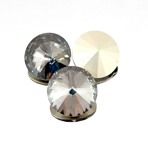 Crystal Rivoli 18mm Silver Shadow