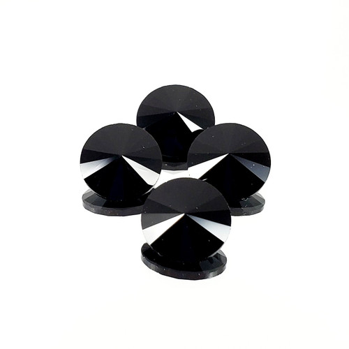 Crystal Rivoli 12mm Jet Unfoiled Crystal Rivoli 12mm Jet Unfoiled
