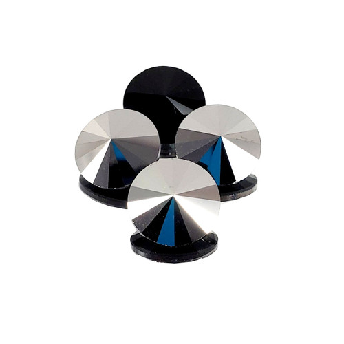Crystal Rivoli 12mm Jet Hematite Crystal Rivoli 12mm Jet Hematite