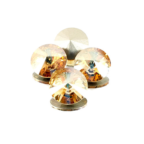 Crystal Rivoli 12mm Crystal Golden Lt Crystal Rivoli 12mm Crystal Golden Lt