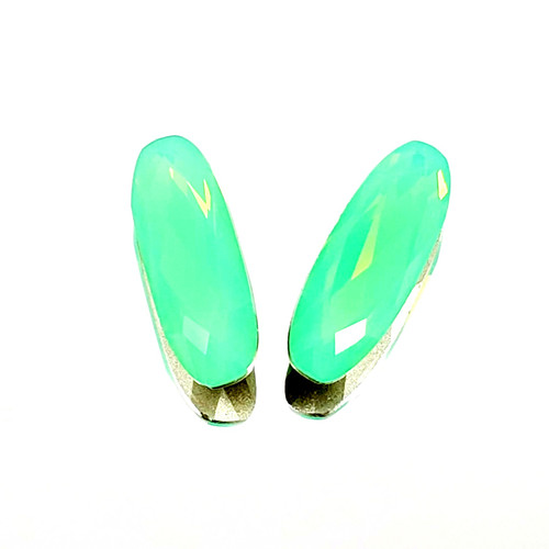 Crystal fancy stone Long Oval 27x9mm Pacific Opal