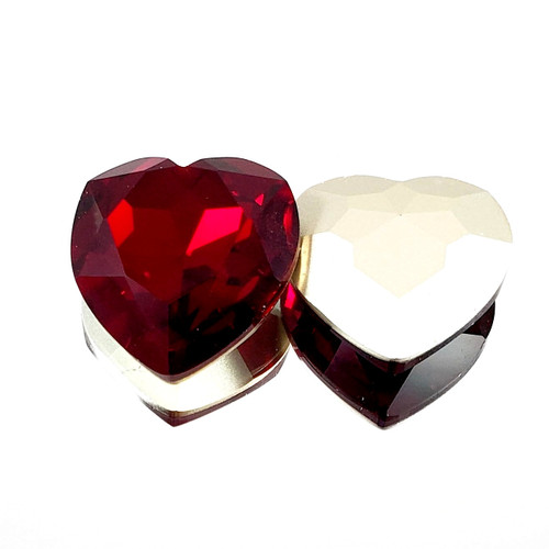 Crystal fancy stone 28mm Heart Siam Crystal fancy stone 28mm Heart Siam