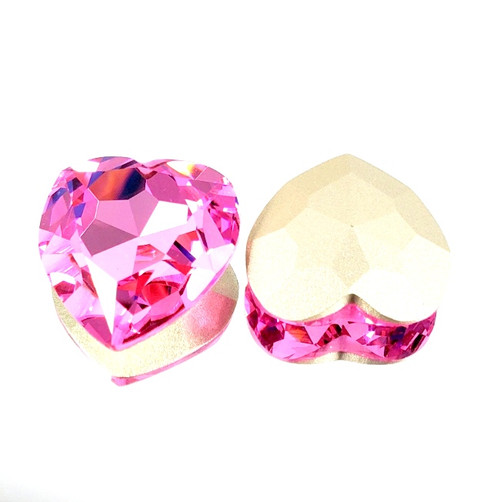 Crystal fancy stone 28mm Heart Rose Crystal fancy stone 28mm Heart Rose