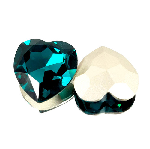 Crystal fancy stone 28mm Heart Blue Zircon