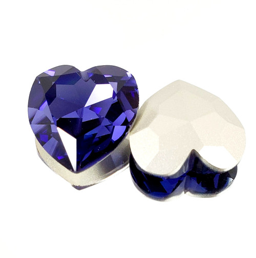 Crystal fancy stone 28mm Heart Tanzanite