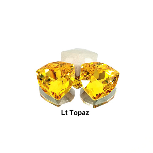 Crystal trilliant fancy stone 17mm Lt Topaz