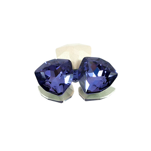 Crystal trilliant fancy stone 17x17mm Tanzanite