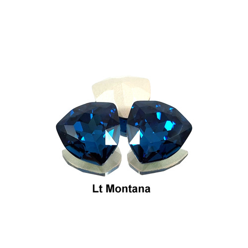Crystal trilliant fancy stone 17x17mm Lt Montana