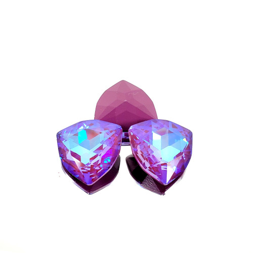 Crystal trilliant fancy stone 17x17mm Ultra AB Burgundy Crystal trilliant fancy stone 17x17mm Ultra AB Burgundy
