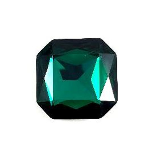 Crystal fancy stone square octagon 23mm Emerald