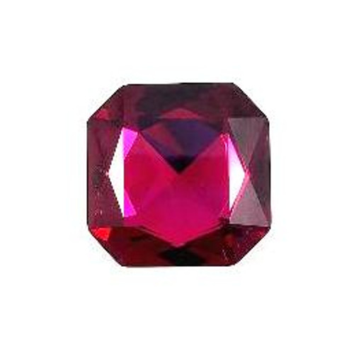 Crystal fancy stone square octagon 23mm Fuchsia