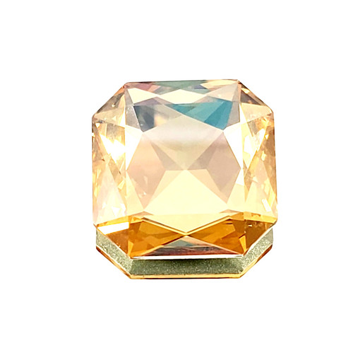 Crystal fancy stone square octagon 23mm Crystal Golden Lt