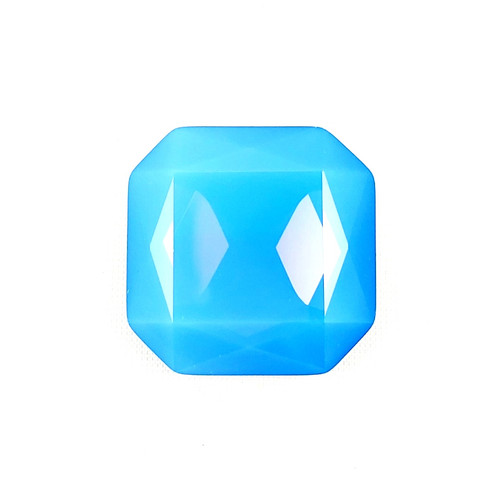 Crystal fancy stone square octagon 23mm Blue Opal Crystal fancy stone square octagon 23mm Blue Opal