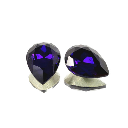 Crystal fancy stone pear-shape 18x13mm Purple Velvet