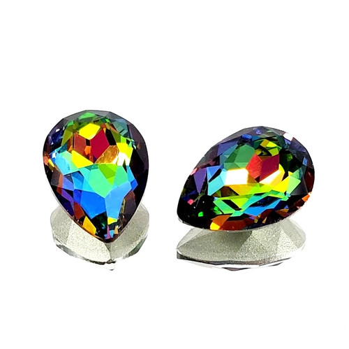 Crystal fancy stone pear-shaped 25x18mm Vitrail Medium