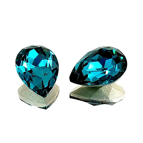 Crystal fancy stone pear-shaped 25x18mm Indicolite Crystal fancy stone pear-shaped 25x18mm Indicolite