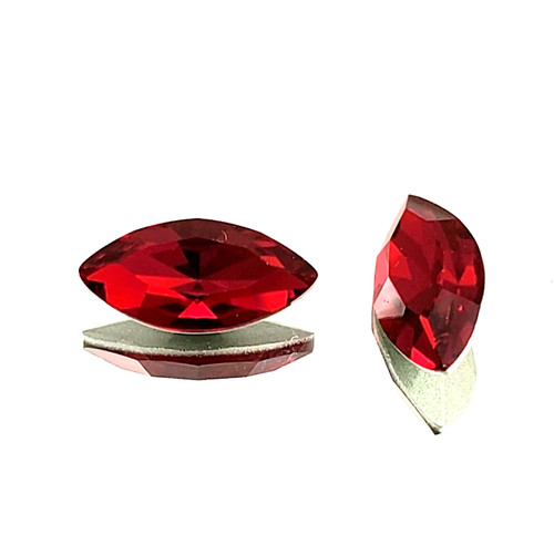 Crystal Navette Stone 18x9mm Siam Crystal Navette Stone 18x9mm Siam