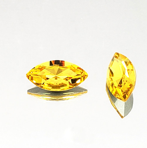 Crystal Navette Stone 18x9mm Lt Topaz Crystal Navette Stone 18x9mm Lt Topaz