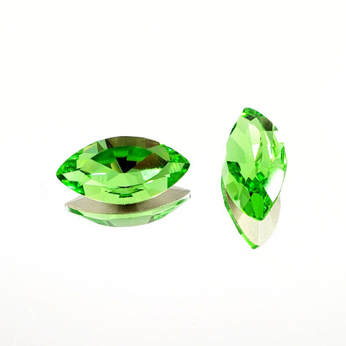 Crystal Navette Stone 18x9mm Peridot