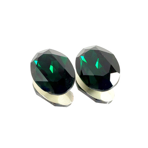Crystal fancy stone oval 25x18mm Emerald Crystal fancy stone oval 25x18mm Emerald