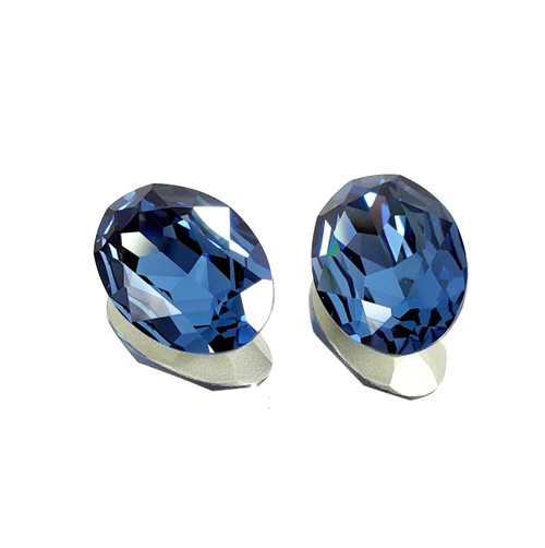 Crystal fancy stone 25x18mm Denim Blue