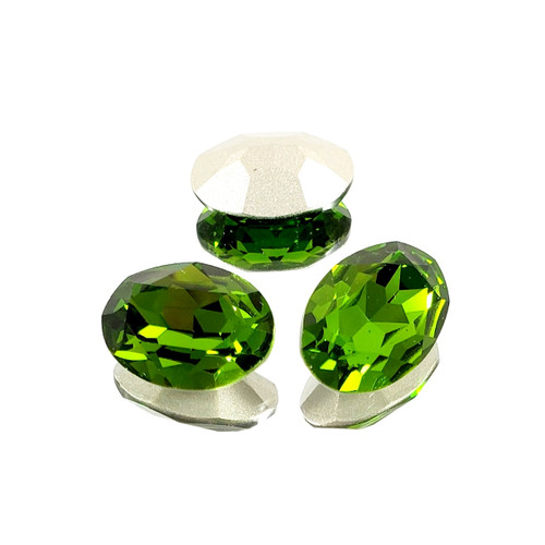 Crystal fancy stone 18x13mm Olivine