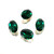 Crystal fancy stone 14x10mm Emerald