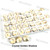 Crystal fancy stone dome square 12mm Crystal Golden Shadow