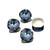 Crystal Cushion stone 12mm Denim Blue