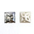 Crystal Square stone 'Star Meteorite' series. 18x18mm and 12x12mm. Satin