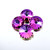 Crystal Round Stone Rivoli 14mm Heliotrope