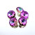 Crystal Round Stone 12mm Rivoli Heliotrope