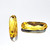 Crystal fancy stone Long Oval 27x9mm Lt Topaz