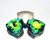 Crystal fancy stone Trilliant Triangle 24x24mm Sphinx Green