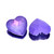 Crystal fancy stone Heart shape 27mm Lavender Aurora