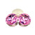 Crystal fancy stone 27mm Chaton Rose