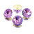 Crystal Round Stone 16mm Chaton Violet