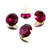 Crystal round stone 14mm Chaton Fuchsia