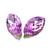 Crystal Navette Stone 32x17mm Violet