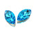 Crystal Navette Stone 32x17mm Dk Aqua